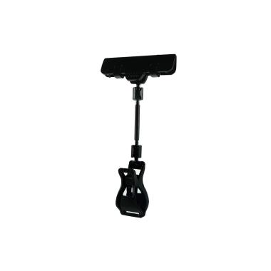 Ценникодержатель на прищепке универсальный с широким зажимом FX-CLAMP, ножка 50 мм