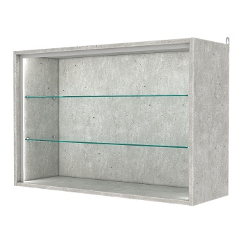 Витрина настенная №3-1ГГ-П, Метрополитан Грей