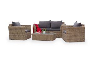 "Капучино Сингл" лаунж-зона из искусственного ротанга