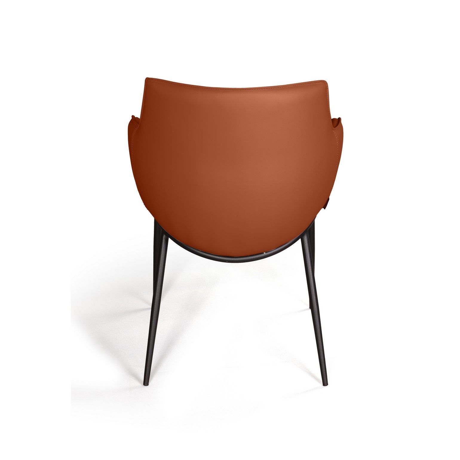 Стул с подлокотниками София, иск.кожа soft-touch, терракот