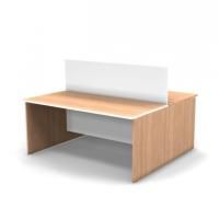 Стол с перегородкой 2-х местный, 1228 мм цена 39 203.50 ₽ Стол с перегородкой 2-х местный, 1228 мм