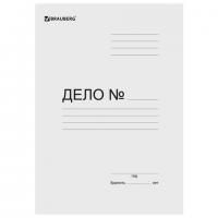 Папка без скоросшивателя "Дело", картон мелованный, плотность 280 г/м2, до 200 листов, BRAUBERG, 110927
