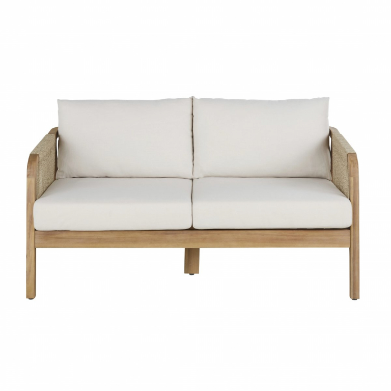 Диван деревянный двухместный Ravona KD натуральный, бежевый