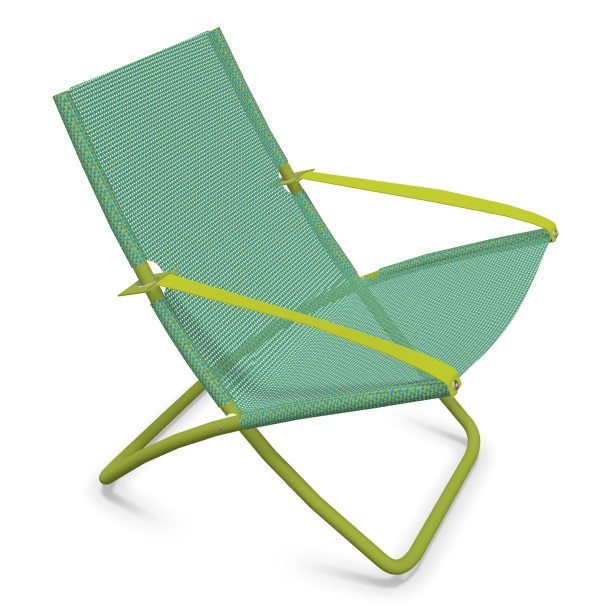 Кресло-шезлонг металлическое Snooze зеленый, мятный