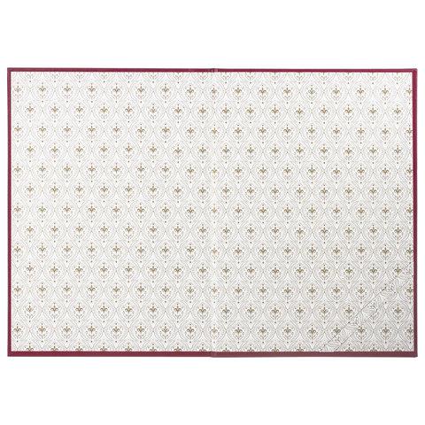 Папка адресная бумвинил "ПОЗДРАВЛЯЕМ!" с виньетками, А4, бордовая, индивидуальная упаковка, STAFF, 129632