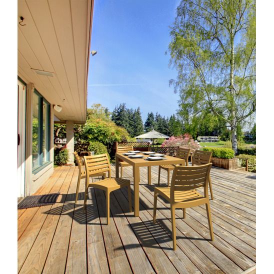 Стул пластиковый Ares, тик