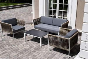 "Касабланка" лаунж-зона плетеная из роупа 4-местная