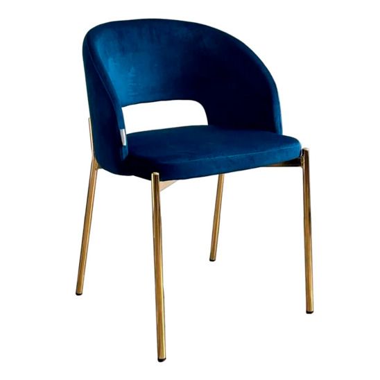 Стул Agnes Navy Blue/ золотой каркас цена 10 867.50 ₽ Стул Agnes Navy Blue/ золотой каркас