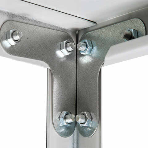 Стеллаж металлический BRABIX "MS Plus-200/40-5", 2000х1000х400 мм, 5 полок, регулируемые опоры, 291109, S241BR164502