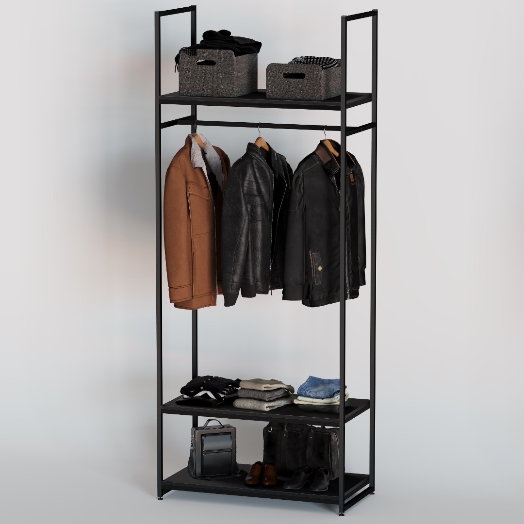 Стеллаж для одежды в стиле Лофт A2290-14