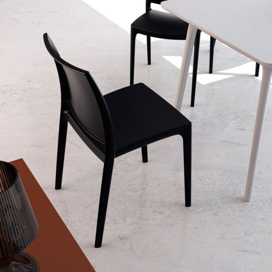 Стул пластиковый Maya, черный