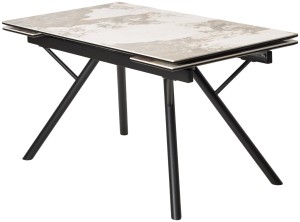 Стол ЛИБЕРТИ 140 Pandora, керамика / Черный каркас