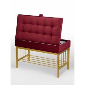 Банкетка Н-76 (золото/красный)