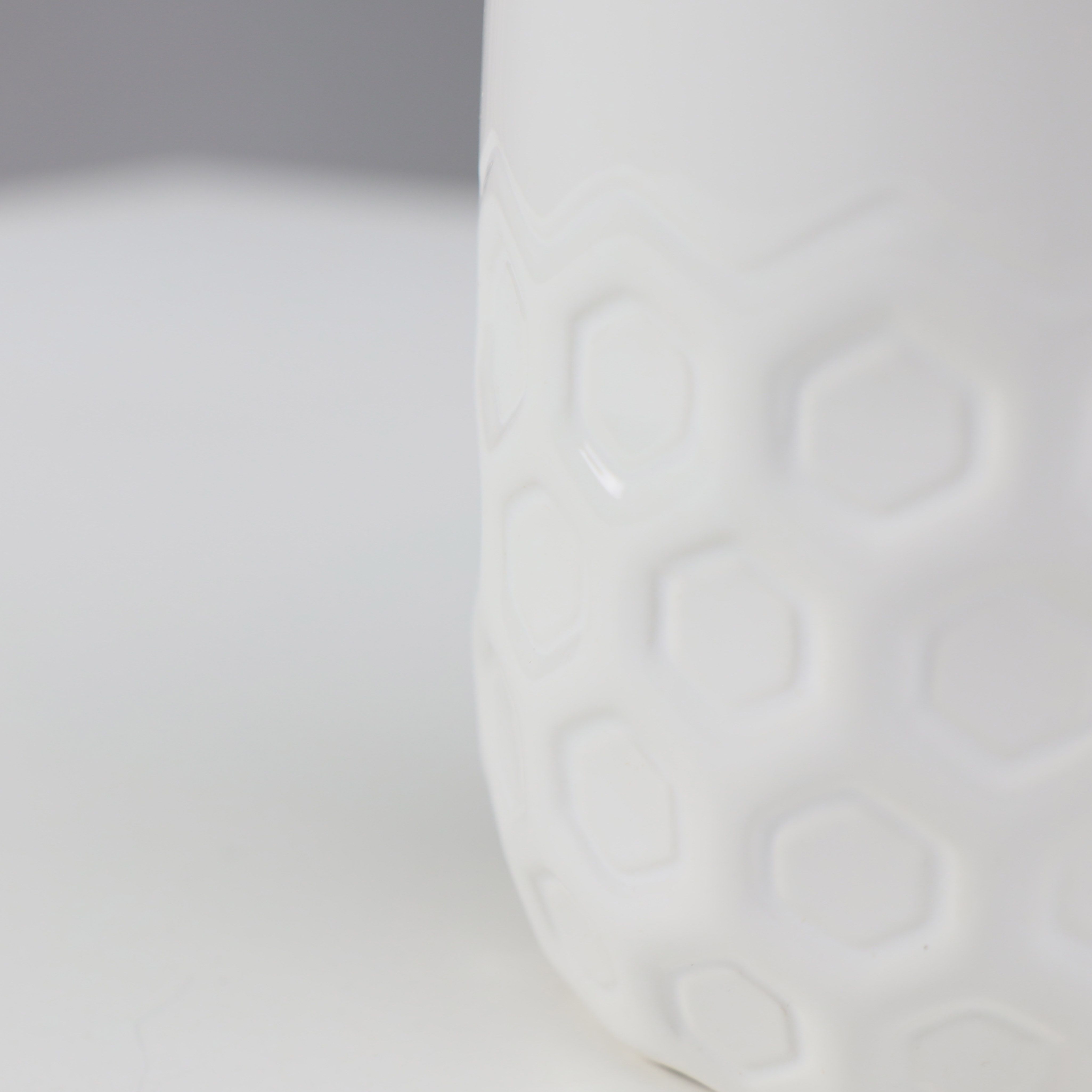 Ваза керамическая MONK, белый, 9,5*9,5*21см