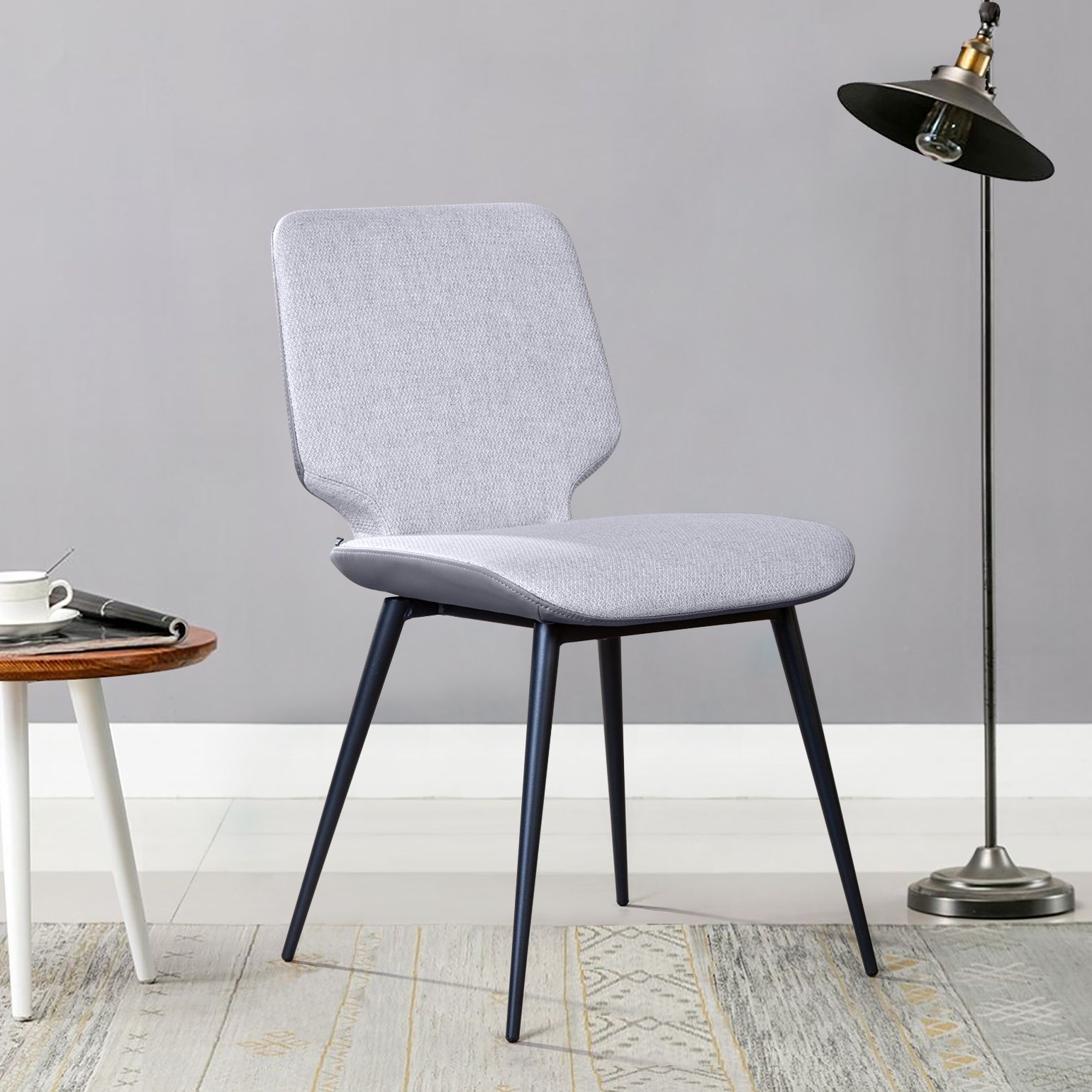 Стул Адам, рогожка комби серый