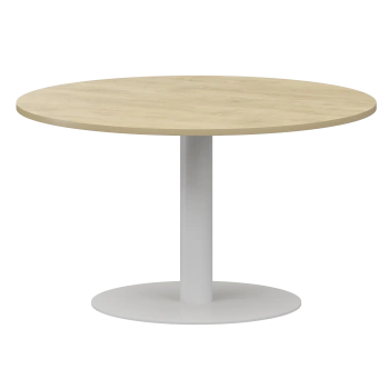 Стол переговорный Аргентум-МП НТМ-D120 Баттл Рок/Белый