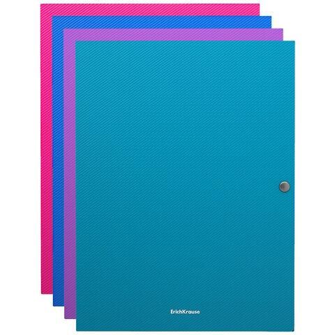 Папка на кнопке пластиковая ERICH KRAUSE Diagonal Vivid, с 3 клапанами, 500 мкм, A4, ассорти, 50408 цена 207 ₽ Папка на кнопке пластиковая ERICH KRAUSE Diagonal Vivid, с 3 клапанами, 500 мкм, A4, ассорти, 50408