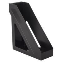 Лоток вертикальный для бумаг BRAUBERG "Basic", 265х100х285 мм, черный, 237009