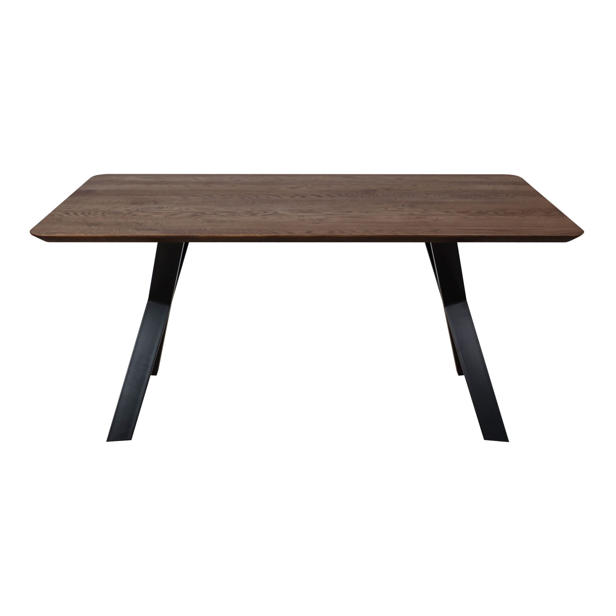 Стол Катмай, дуб мореный + черный, массив