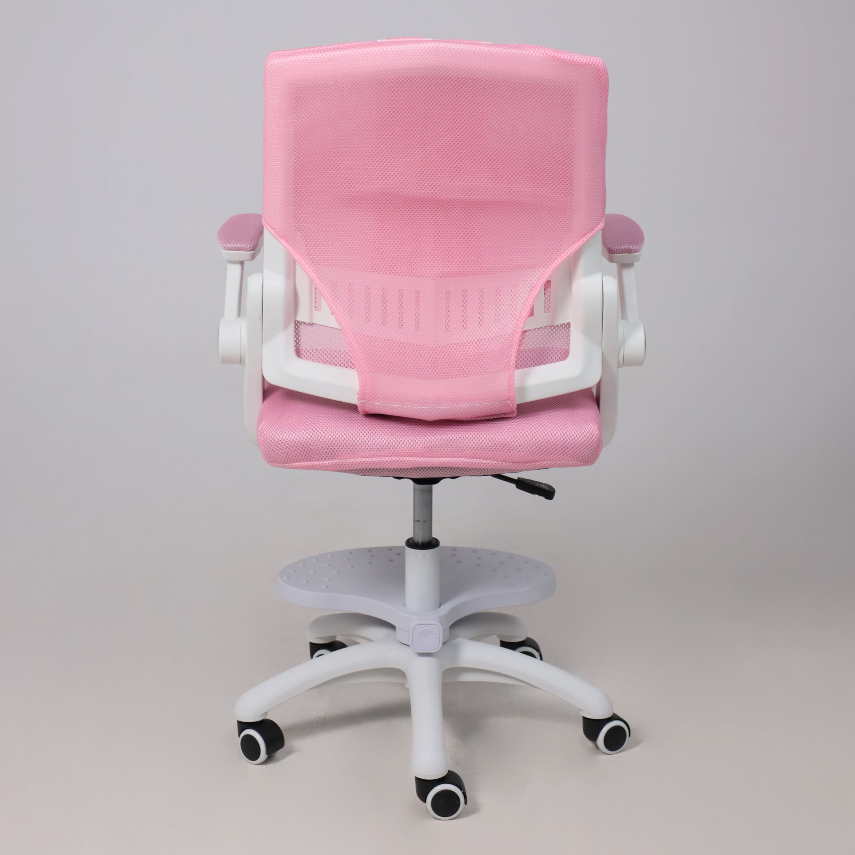 Кресло поворотное Moon, розовый, сетка
