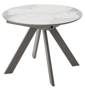 Стол БОНЖУР 100 цвет ПАНДОРА (PANDORA LIGHT), керамика / ЛАТТЕ каркас