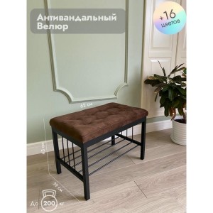 Банкетка Сканди-60 (коричневый/черный)