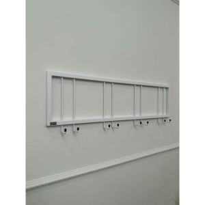 Вешалка настенная металлическая с крючками -93 (белый) цена 2 200 ₽ Вешалка настенная металлическая с крючками -93 (белый)