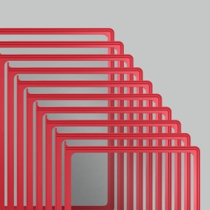 Панель для демосистемы красная формат А4 (10шт.)
