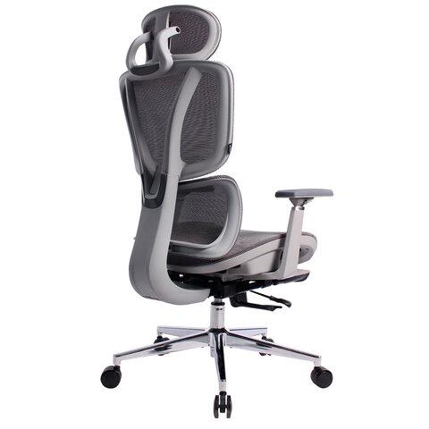 Кресло BRABIX PREMIUM "Evolution ER-700", подножка, слайдер, синхромеханизм, сетка, серое, 532948