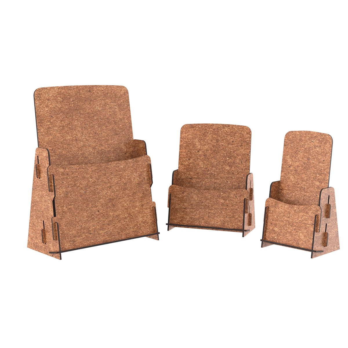 ПАРТНЕР-02 1/3А4 Буклетница настольная, серия ECO