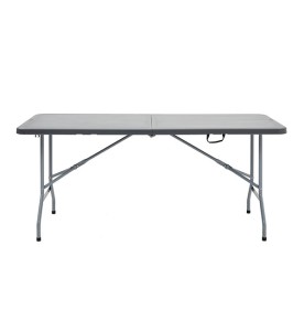 Стол-книжка пластиковый разборный серый