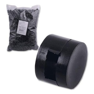 Пломбы пластиковые КОМПЛЕКТ 2200 шт., под пломбиратор, диаметр 10 мм, высота 7 мм, упаковка 1 кг, неармированные, 600789