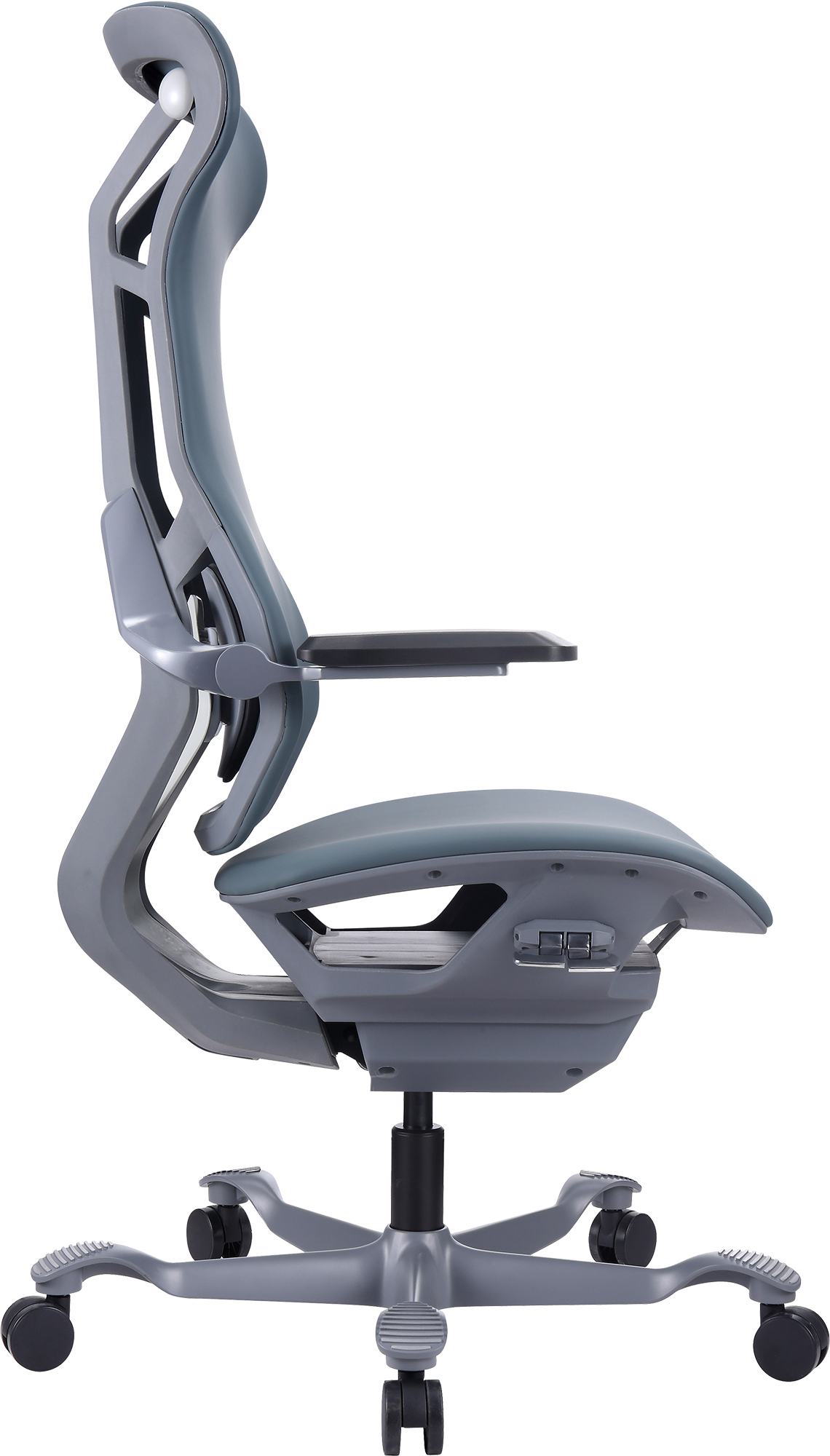 Эргономичное кресло Everprof Atom Grey (Атом Грэй) Экокожа Серый