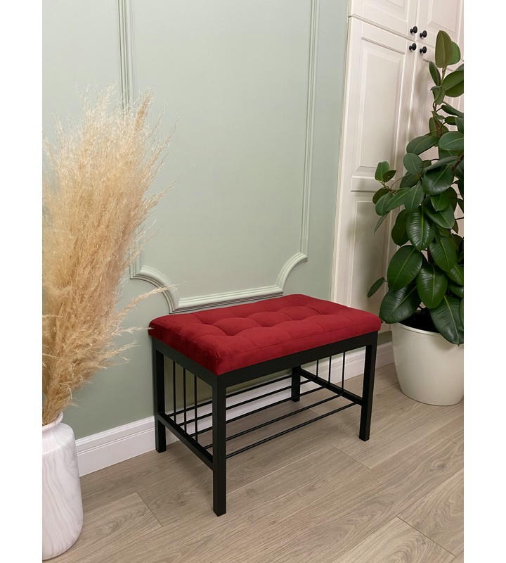 Банкетка Сканди-60 (красный/черный)