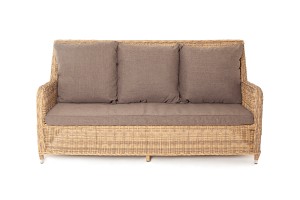 "Гляссе" диван трехместный из искусственного ротанга