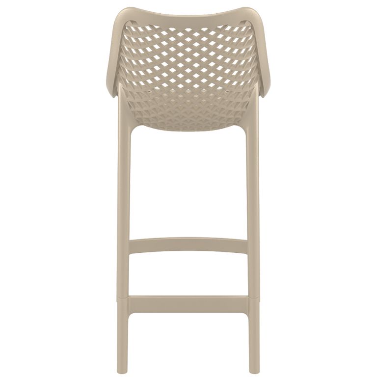 Стул пластиковый полубарный Air Bar 65 бежевый;бежевый