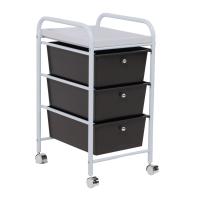 Полка-тележка MERCURY, ,белый+коричневый