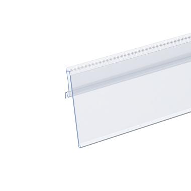 Ценникодержатель ARN60-26 прозрачный, 1235 мм, с высотой замка 26 мм