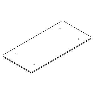 GLV.014.GL \ Полка стеклянная для вешал 05,07