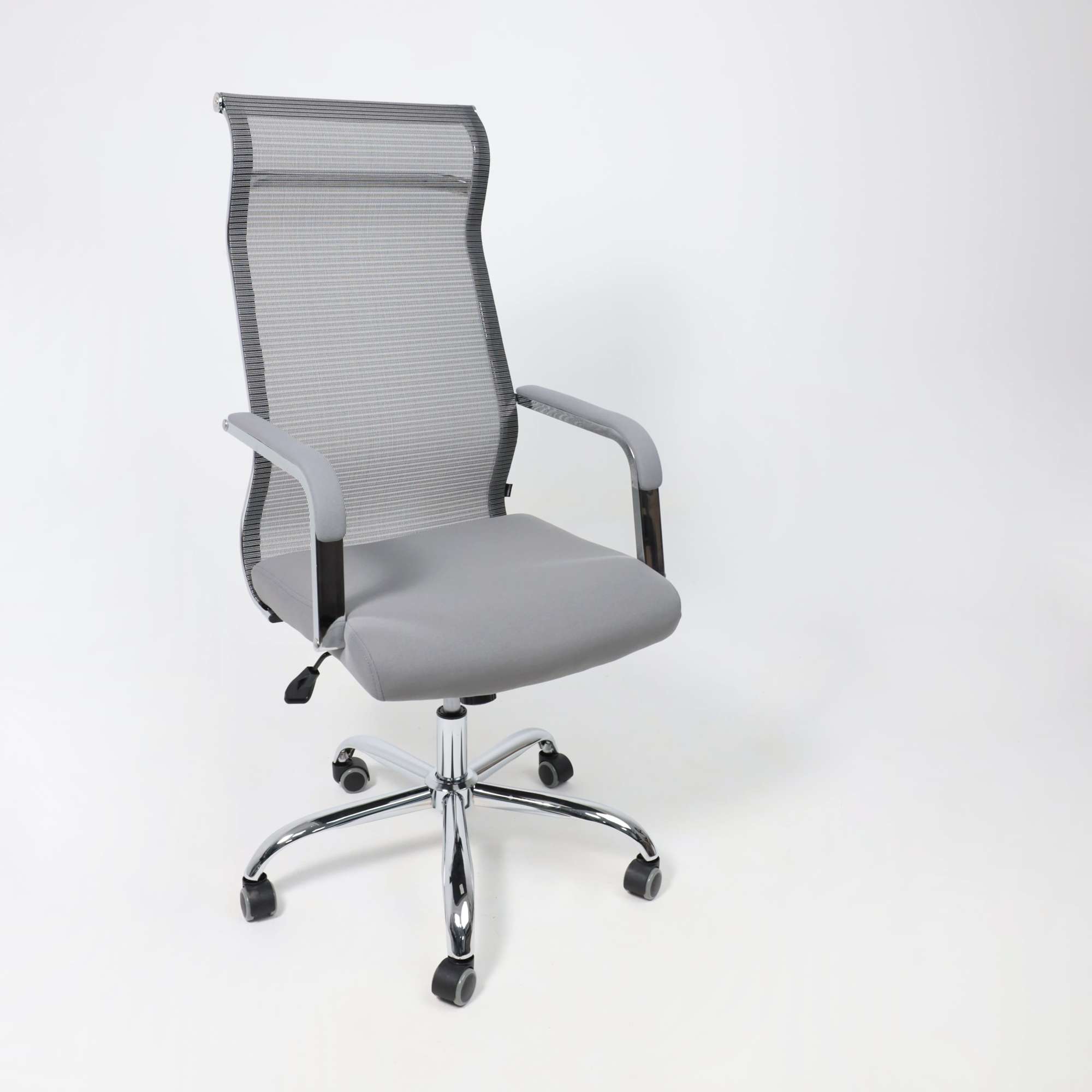 Кресло поворотное Grid, серый, армированная сетка