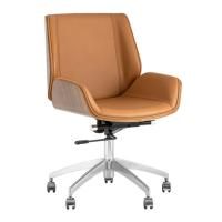 Кресло офисное TopChairs Crown, коричневое