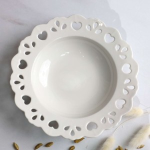 Тарелка глубокая DELICATE LOVE, фарфор, белый, 20,3*3,8см