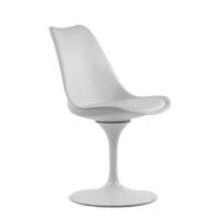 Стул Tulip белый, с белой подушкой