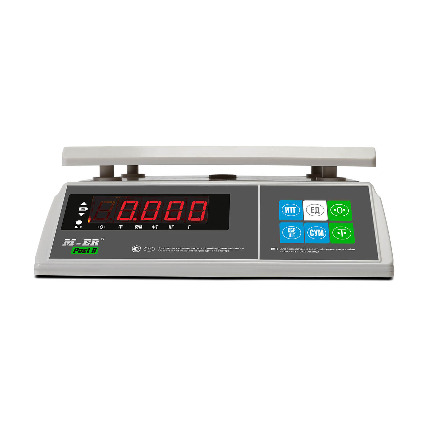 Порционные весы M-ER 326 AFU-15.1 "Post II" LED RS-232