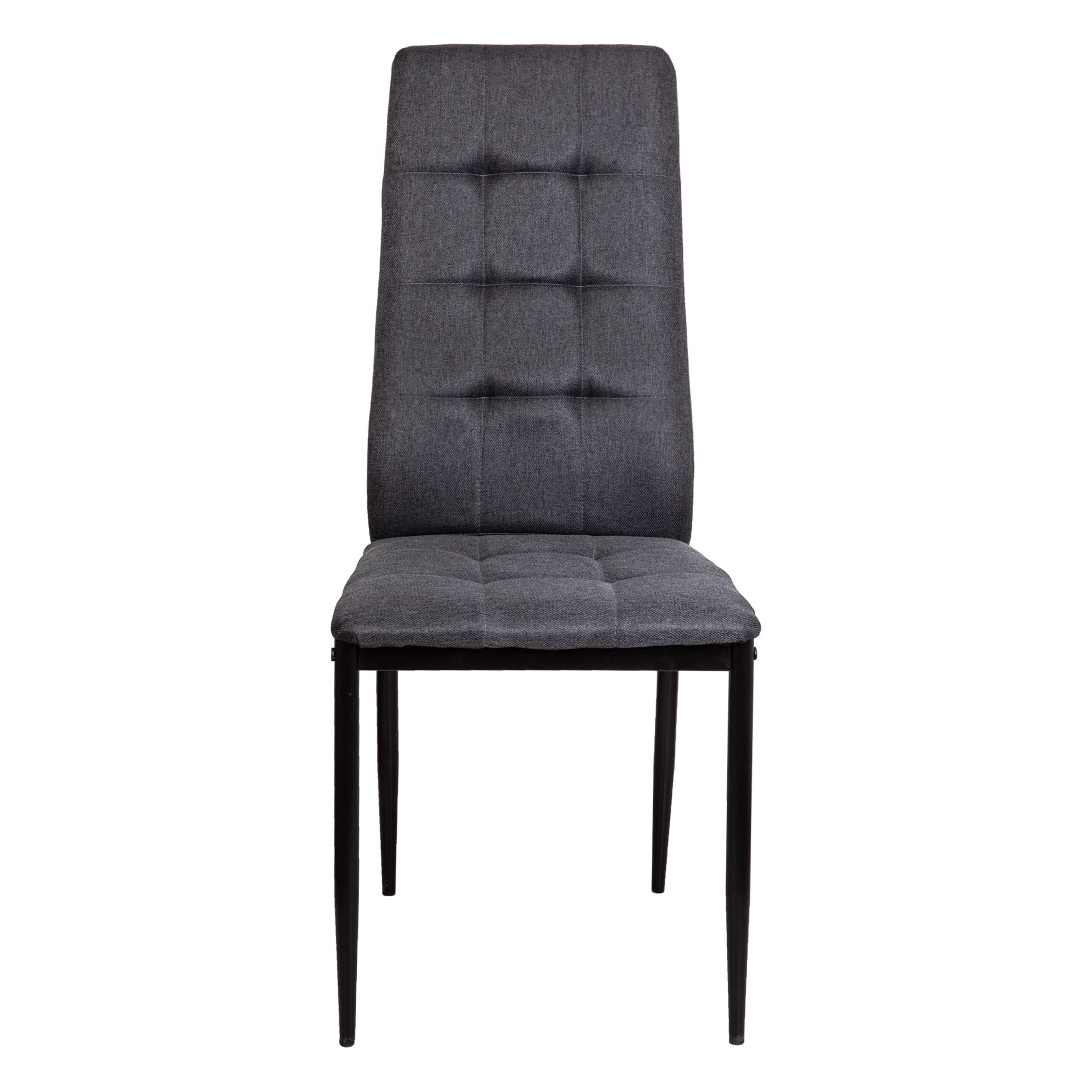 Стул SKY, серая ткань Seattle-005/черный