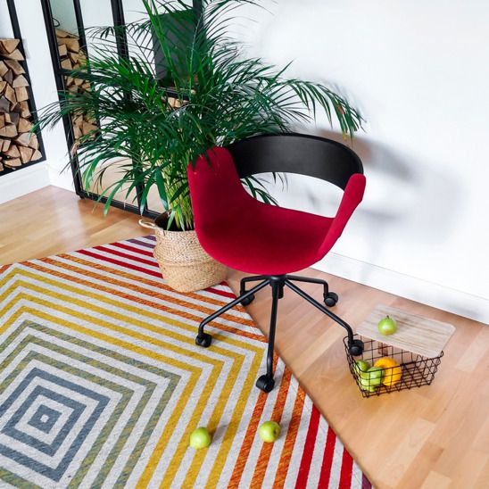 Кресло Swing, черный/винный