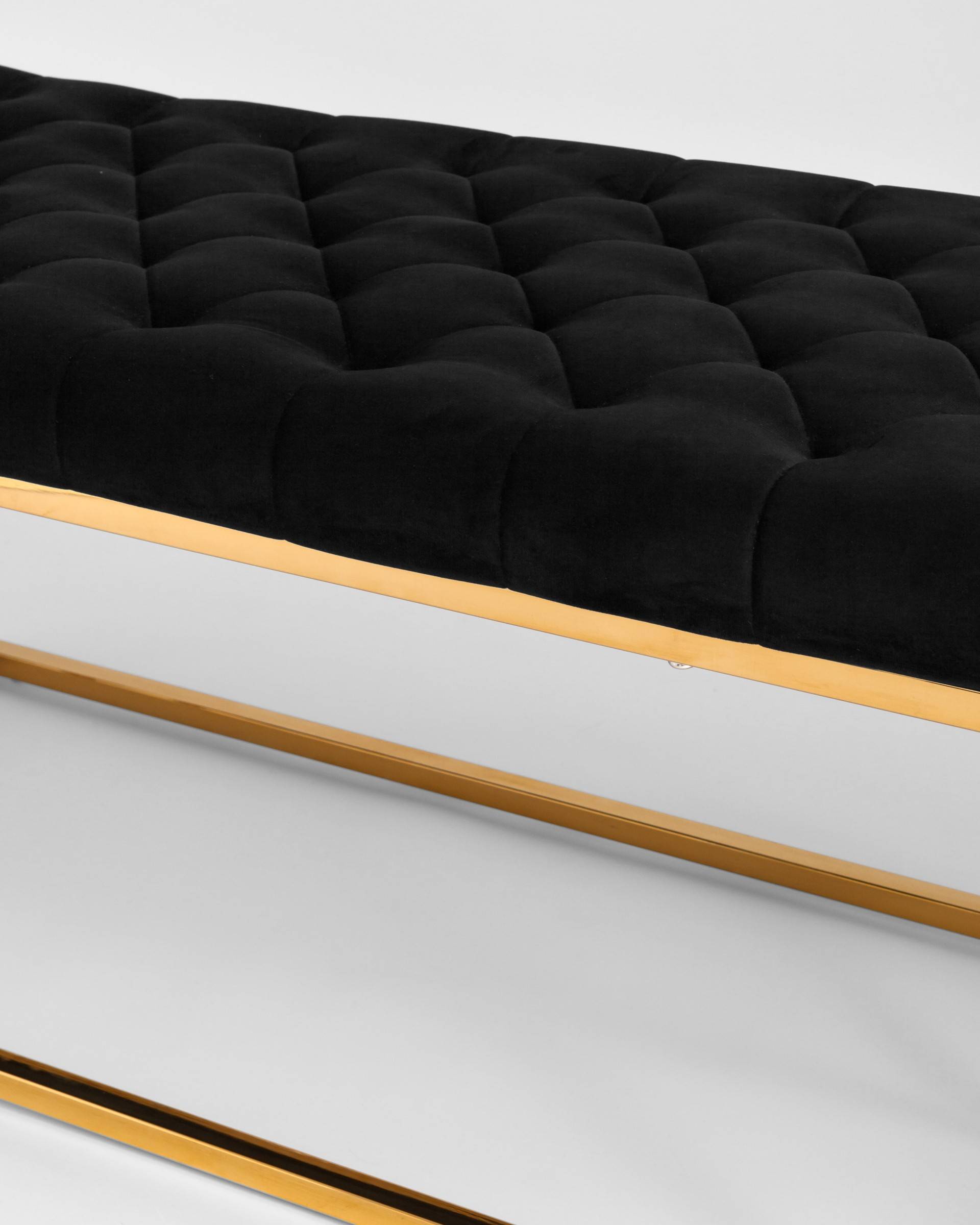 Банкетка ИНСИГНИЯ черная велюр