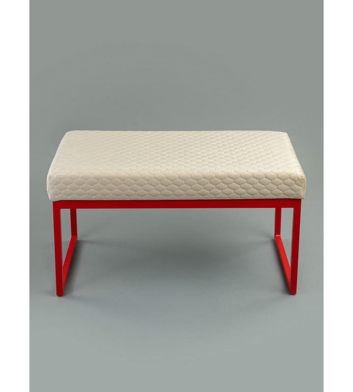 Банкетка Марсей 76-44 (бежевый/красный)