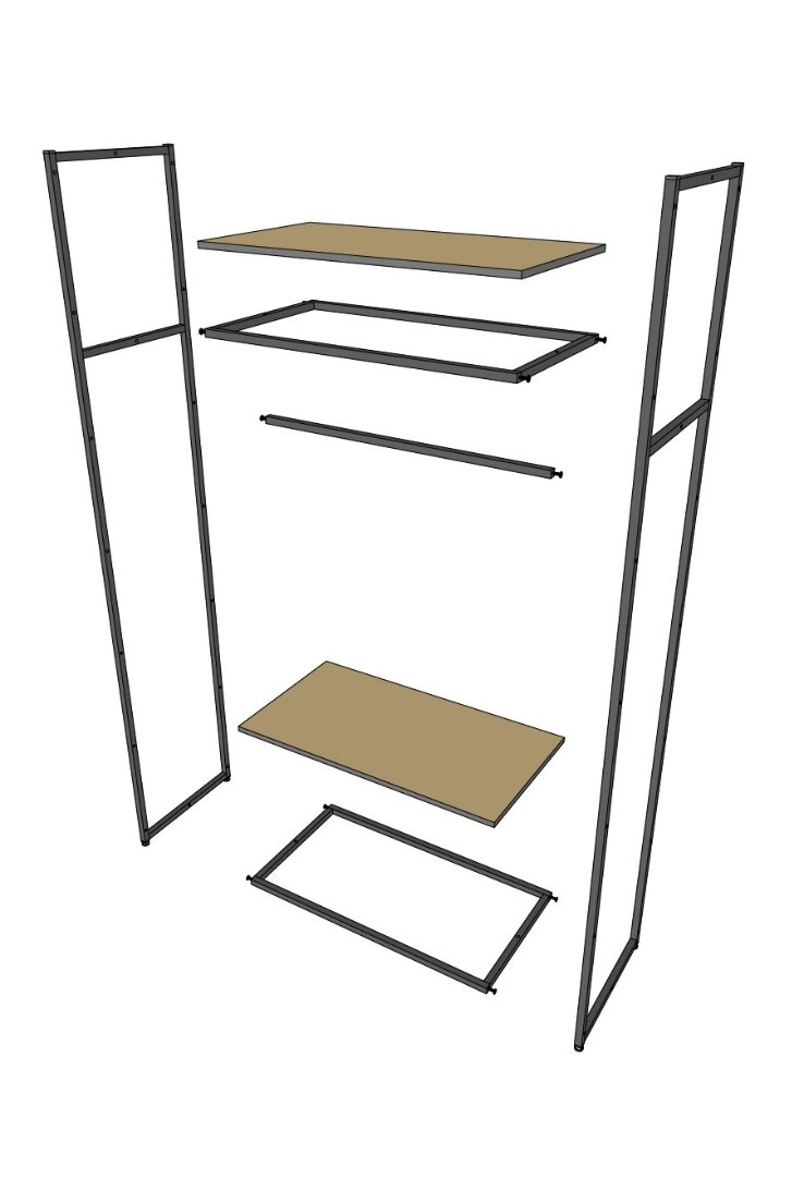 Шкаф для одежды A2290-02 220х90х45
