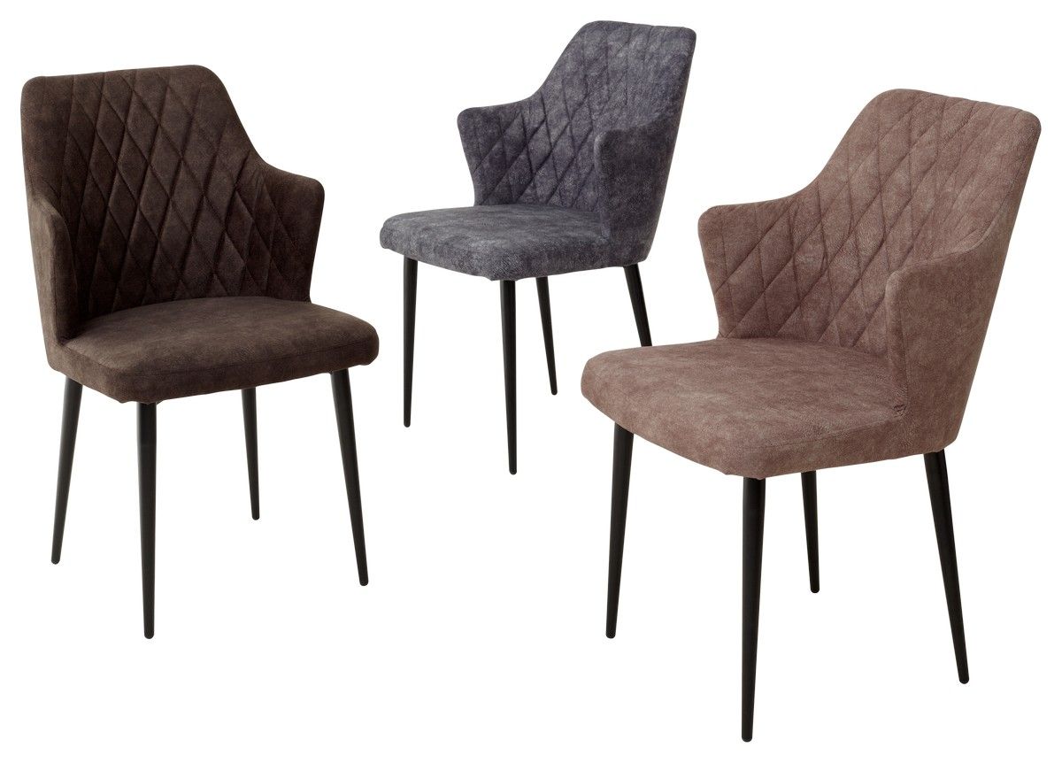 Стул HERMAN БЕЖЕВЫЙ #5, велюр / черный каркас